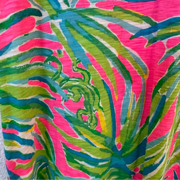 NWOT LILY Pulitzer palm print tee dress - Picture 4 of 5